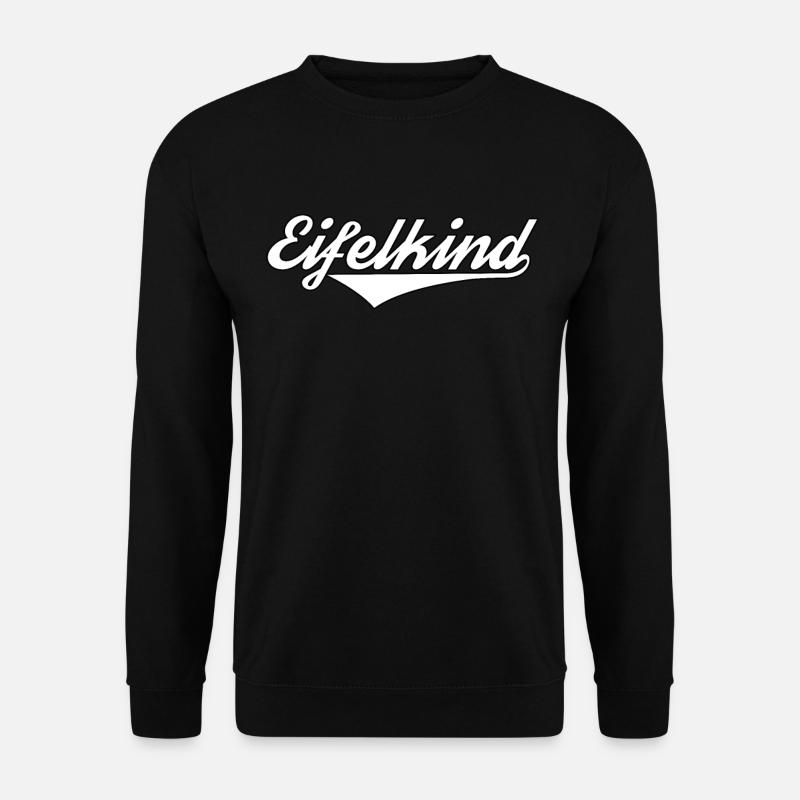 Eifelkind Eifel ist Heimat Spruch für Eifelkinder - Unisex Pullover - Schwarz