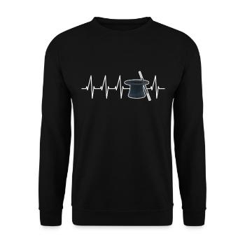 Magier - Unisex Pullover - Schwarz - Vorne - Alina (178cm) & Michal (187cm)