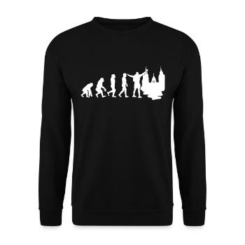 Santiago Pilger Evolution - Unisex Pullover - Schwarz - Vorne - Alina (178cm) & Michal (187cm)