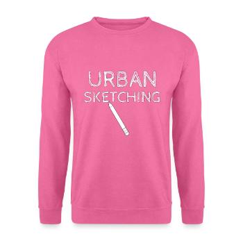 Urban sketching - Unisex Sweatshirt - pink - Front
