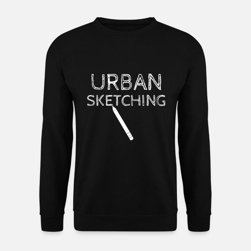 Urban Sketching - Unisex Pullover - Schwarz