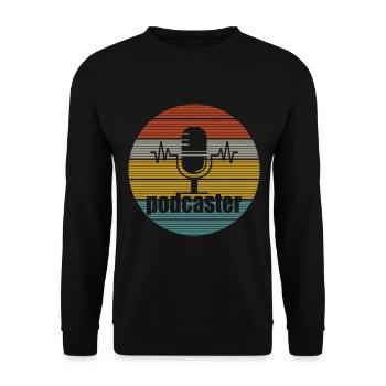 Podcasteurs - Sweat-shirt Unisexe - noir - Devant - Alina (178cm) & Michal (187cm)