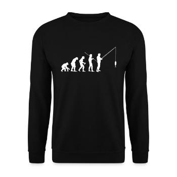 pêche - Sweat-shirt Unisexe - noir - Devant - Alina (178cm) & Michal (187cm)