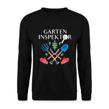 Garten Inspektor - Unisex Pullover - Schwarz - Vorne - Alina (178cm) & Michal (187cm)