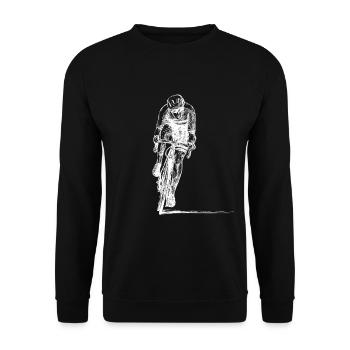 Vélos de route - Sweat-shirt Unisexe - noir - Devant - Alina (178cm) & Michal (187cm)