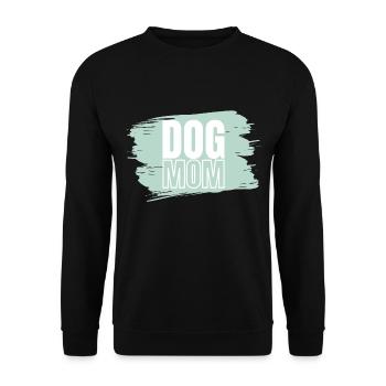 Dog Mum green white - Unisex Sweatshirt - black - Front - Alina (178cm) & Michal (187cm)