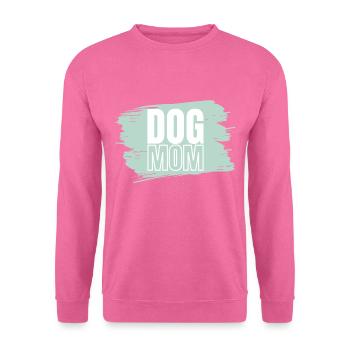 Chien Mum vert blanc - Sweat-shirt Unisexe - rose - Devant