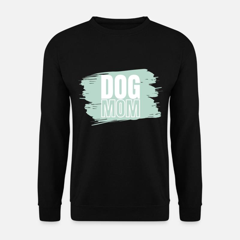 Dog Mum green white - Unisex Pullover - Schwarz