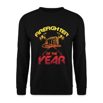 Feuerwehrmann Des Jahres - Unisex Pullover - Schwarz - Vorne - Alina (178cm) & Michal (187cm)