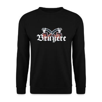 Bruyere Pipe Gift Pipe Smoker - Unisex Sweatshirt - black - Front - Alina (178cm) & Michal (187cm)