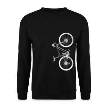 bicyclette - Sweat-shirt Unisexe - noir - Devant - Alina (178cm) & Michal (187cm)