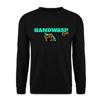 Hand Wash Only Car Detailing - Sweat-shirt Unisexe - noir - Devant - Alina (178cm) & Michal (187cm)