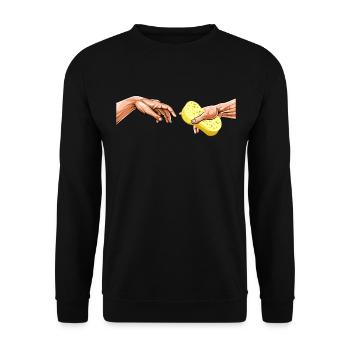 Hand Wash Only Car Detailing Creation Adams - Unisex Sweatshirt - black - Front - Alina (178cm) & Michal (187cm)