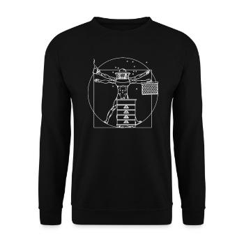 Beekeeper beekeeping Honeybee Bee Bee bee bees - Unisex Sweatshirt - black - Front - Alina (178cm) & Michal (187cm)