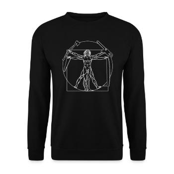Holzfäller Förster Forst - Unisex Pullover - Schwarz - Vorne - Alina (178cm) & Michal (187cm)