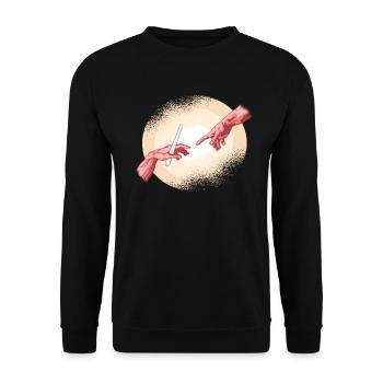Chirurg - Unisex Pullover - Schwarz - Vorne - Alina (178cm) & Michal (187cm)