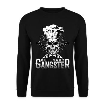 Culinary Gangster Chef cuisinier - Sweat-shirt Unisexe - noir - Devant - Alina (178cm) & Michal (187cm)