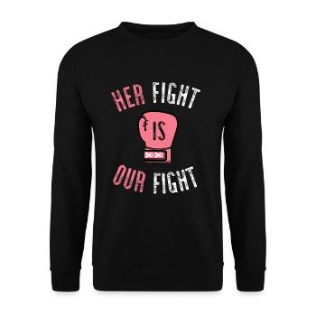 Son combat est notre combat - Sweat-shirt Unisexe - noir - Devant - Alina (178cm) & Michal (187cm)