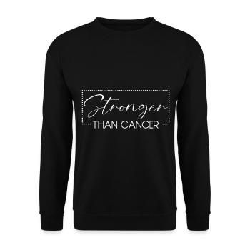 Plus fort que le cancer - Sweat-shirt Unisexe - noir - Devant - Alina (178cm) & Michal (187cm)