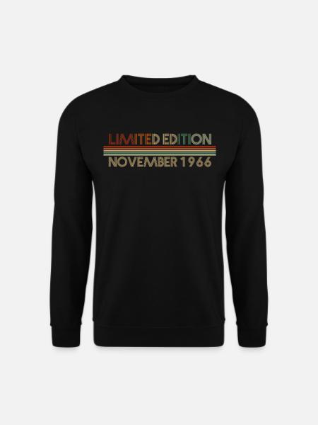 55e anniversaire Novembre 1966 Idée cadeau - Sweat-shirt Unisexe - noir
