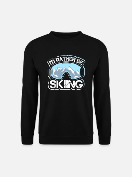 Fun Skier Skiing Skiing Gift - Unisex Sweatshirt - black