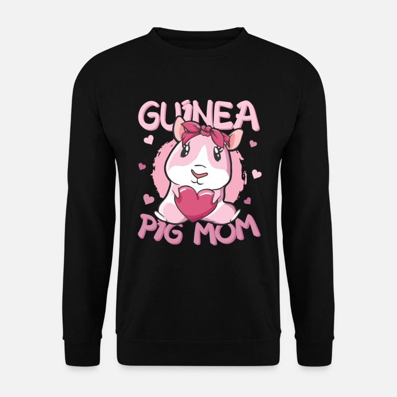 Cochon d’Inde Maman - Sweat-shirt Unisexe - noir