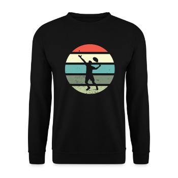 Tennis - Unisex Pullover - Schwarz - Vorne - Alina (178cm) & Michal (187cm)