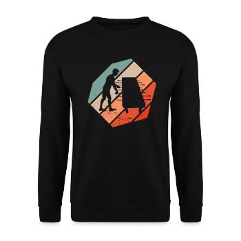 Tischfußball - Unisex Pullover - Schwarz - Vorne - Alina (178cm) & Michal (187cm)