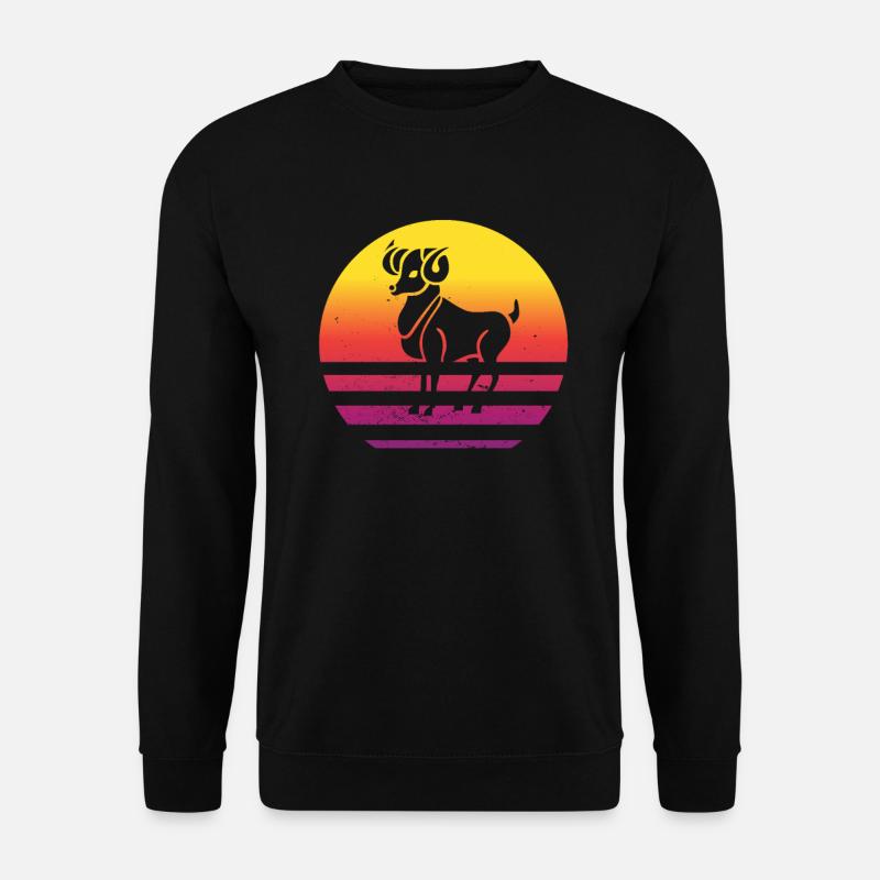 Zodiac sign Aries - Unisex Sweatshirt - black