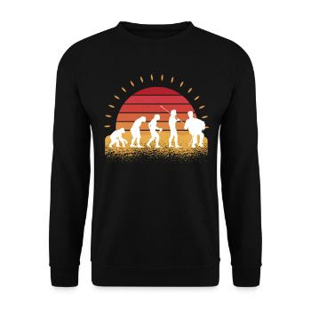 Accordion - Unisex Sweatshirt - black - Front - Alina (178cm) & Michal (187cm)