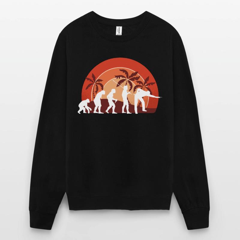 Pool Billard Retro Evolution Billard Pool Snooker Unisex Pullover