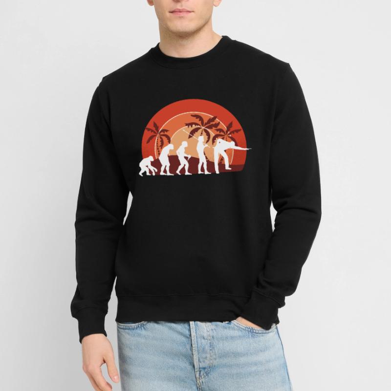 Pool Billiards Retro Evolution Billiards Pool Snooker Unisex Sweatshirt