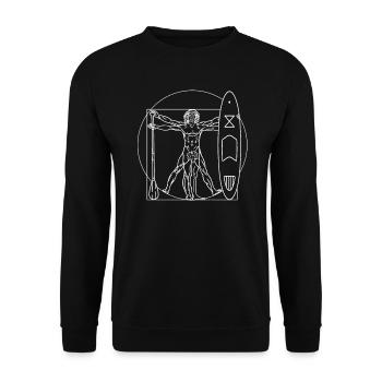 SUP - Unisex Sweatshirt - black - Front - Alina (178cm) & Michal (187cm)