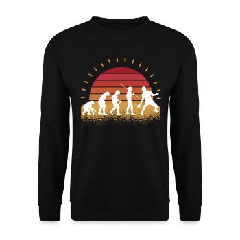 Table tennis - Unisex Sweatshirt - black - Front - Alina (178cm) & Michal (187cm)