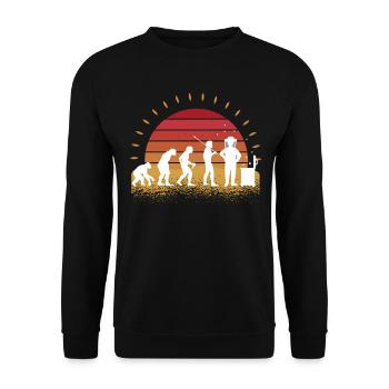 Imker - Unisex Pullover - Schwarz - Vorne - Alina (178cm) & Michal (187cm)