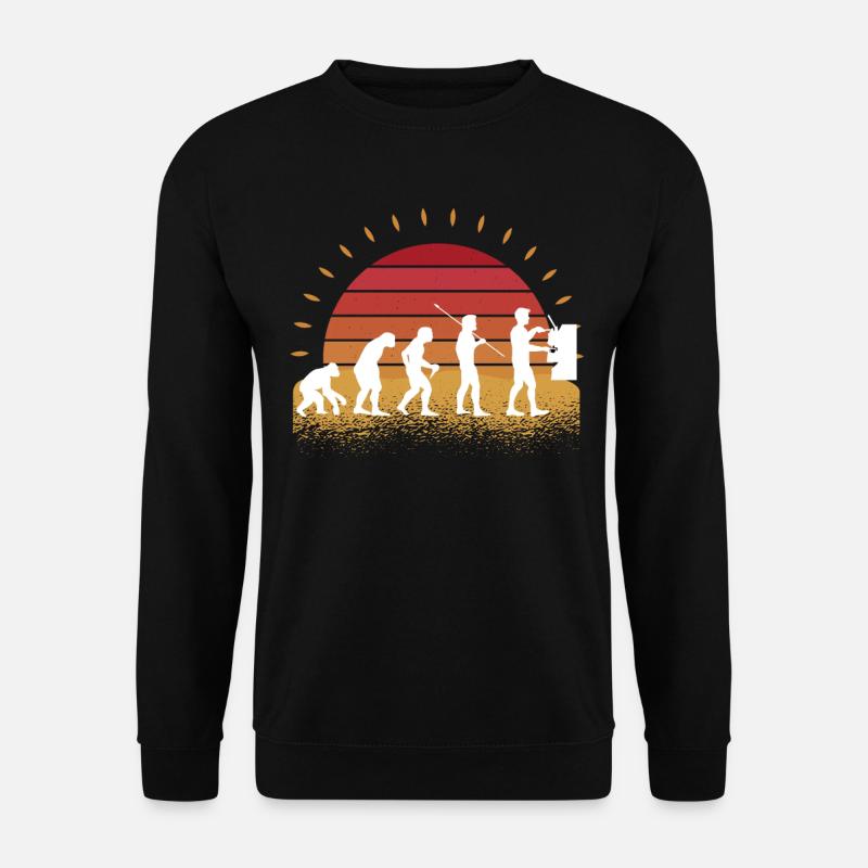 Retro Barista Siebträger Espresso Kaffee - Unisex Pullover - Schwarz