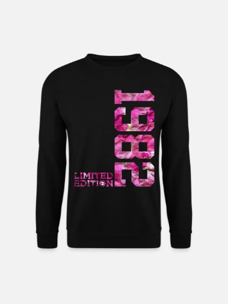 LIMITED EDITION 1982 PINK 44. GEBURTSTAG - Unisex Pullover - Schwarz