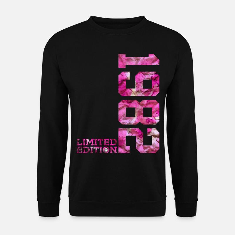LIMITED EDITION 1982 PINK 44. GEBURTSTAG - Unisex Pullover - Schwarz