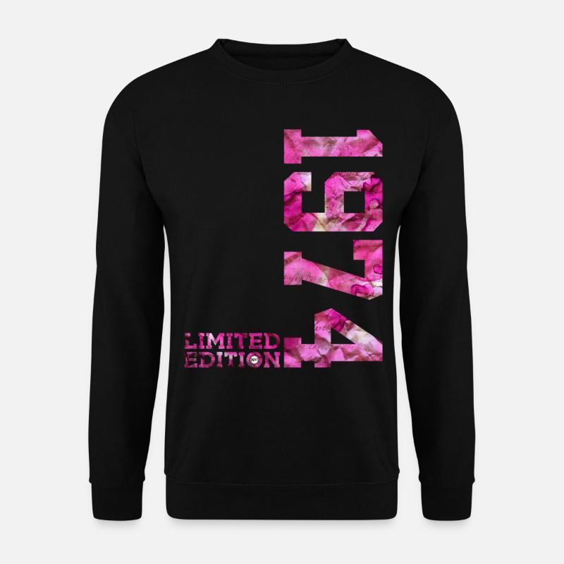 LIMITED EDITION 1974 PINK 52. GEBURTSTAG - Unisex Pullover - Schwarz