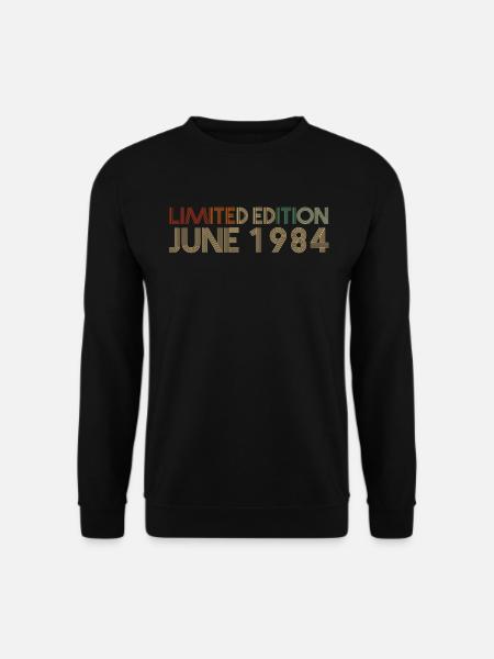 38. Geburtstag Juni Jahrgang 1984 Geschenkidee - Unisex Pullover - Schwarz