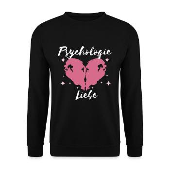 Psychologie Liebe Studium Psychotherapie - Unisex Pullover - Schwarz - Vorne - Alina (178cm) & Michal (187cm)