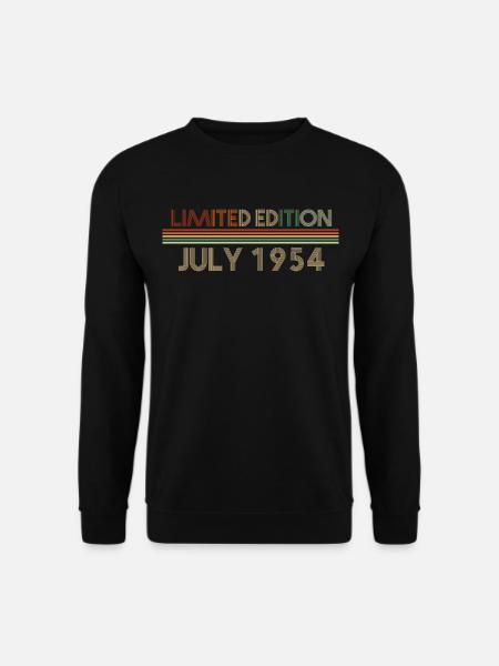 68. Geburtstag Juli Jahrgang 1954 Geschenkidee - Unisex Pullover - Schwarz