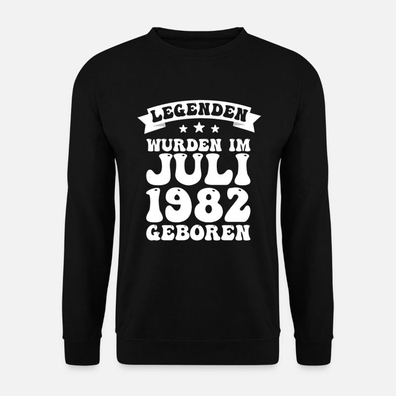 40. Geburtstag Juli Jahrgang 1982 Geschenkidee - Unisex Pullover - Schwarz
