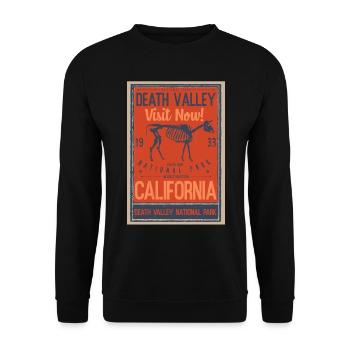 Vintage Death Valley National Park Retro US - Unisex Sweatshirt - black - Front - Alina (178cm) & Michal (187cm)