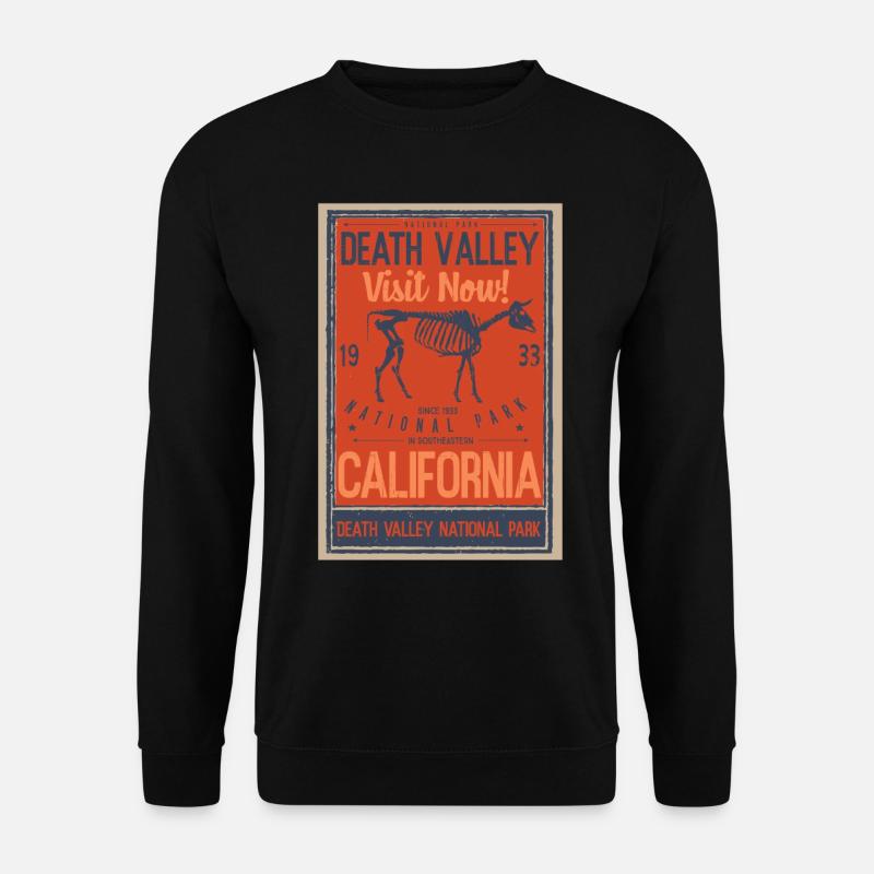 Vintage Death Valley Nationalpark Retro US - Unisex Pullover - Schwarz