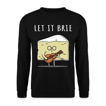 Let It Brie Cheese Musicien avec guitare - Sweat-shirt Unisexe - noir - Devant - Alina (178cm) & Michal (187cm)