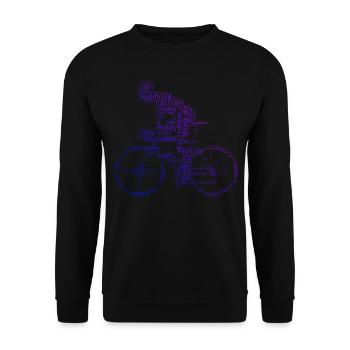 Vélo de route pour hommes Vélo de route Vélo de route Vélo de route - Sweat-shirt Unisexe - noir - Devant - Alina (178cm) & Michal (187cm)