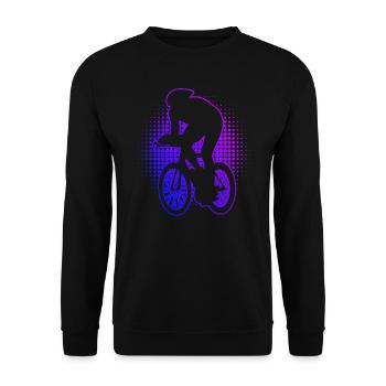 Cyclistes sur route femmes hommes vélo de course vélo de route - Sweat-shirt Unisexe - noir - Devant - Alina (178cm) & Michal (187cm)
