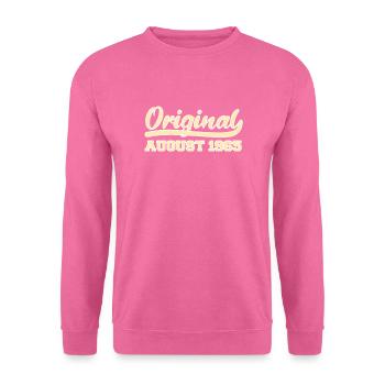 57e anniversaire Naissance en août 1965 Idée cadeau - Sweat-shirt Unisexe - rose - Devant