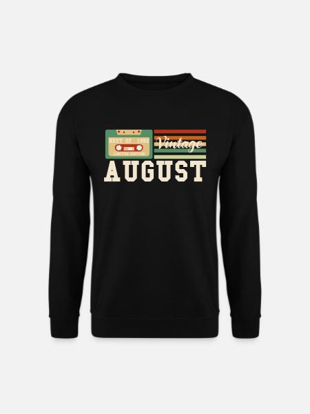 40. Geburtstag August Jahrgang 1982 Geschenkidee - Unisex Pullover - Schwarz
